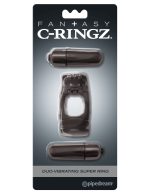 Fantasy C-Ringz Duo-Vibrating Super Ring Black - Image 2