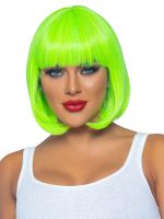 12 Inch Short Bob Wig - Neon Green - Image 2