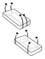 Fetish Fantasy Limited Edition Wraparound Matress Restraints - Image 2