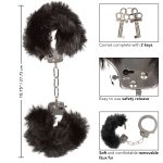 Ultra Fluffy Furry Cuffs - Black - Image 3