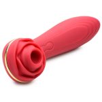 Bloomgasm Passion Petals 10x Suction Rose Vibrator - Red - Image 3