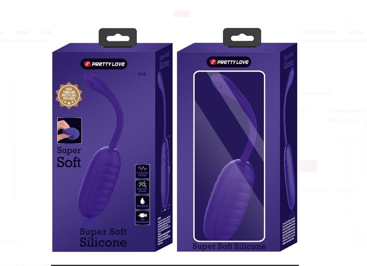 vDzDQhUct7h5umnsISw4N6UAt1VzK2eY Kirk Rechargeable Vibrating Egg - Purple - Image 1
