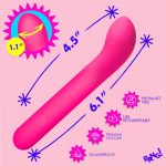 G-Spot Flexible Silicone Vibrator - Pink - Image 2