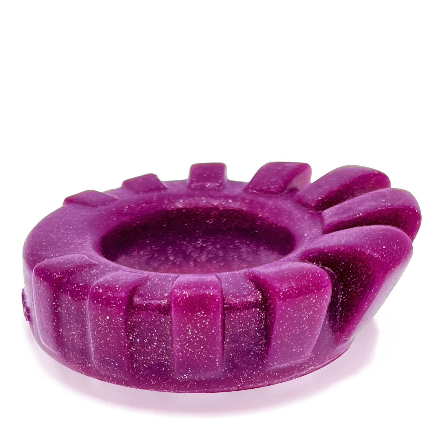 vHkmZh9GrM08ZqKpFlqVrPZaxTxK30pj Cock-Lug Lugged Cockring - Plum - Image 1