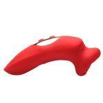 Plump Kiss Sucking and Vibrating Clitoral Stimulator - Red - Image 2