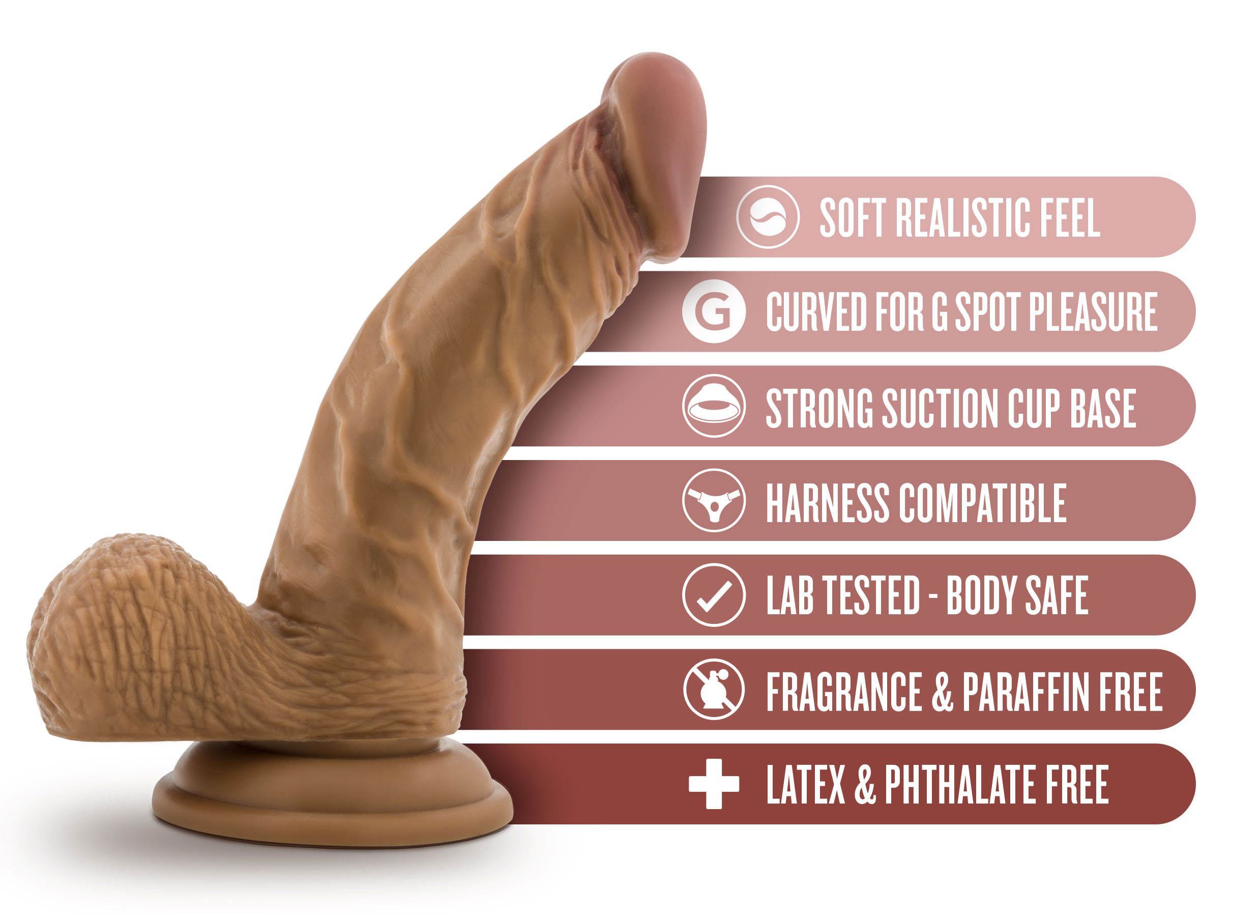 vjVLfuK9zJYgqxs3z07UInJ5kcguc9l6 Dr. Skin - Dr. Stephen - 6.5 Inch Dildo With Balls - Tan - Image 1