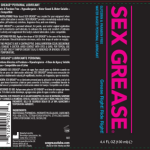 Sex Grease Water Based 4.4 Oz