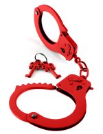 Fetish Fantasy Series Metal Handcuffs - Red - Image 3