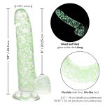 Naughty Bits I Leaf Dick Glow-in-the-Dark Weed Leaf Dildo - Glow in the Dark - Image 5