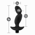 Anal Adventures- Platinum - Silicone Vibrating Prostate Massager 04-Black - Image 6