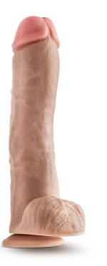 Dr. Skin - Mr. Savage - 11.5 Inch Dildo With Balls - Beige - Image 3