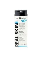 Get Lucky Real Skin 9" Dual Layer Dildo Beige - Image 3