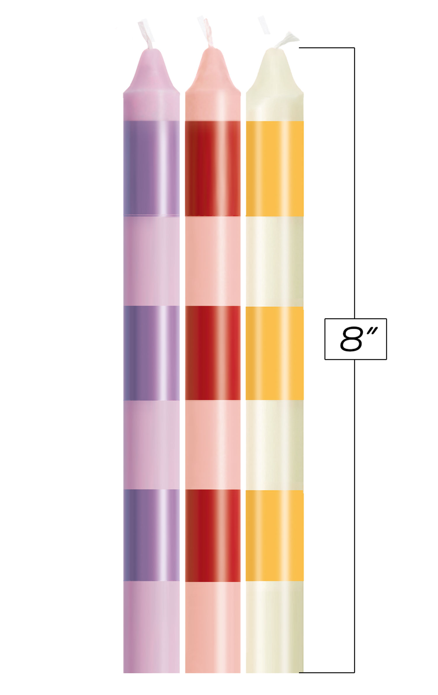 wXaIQ48jmeKxJXzX36bL0uDK3xMu8qIO The 9's Make Me Melt Sensual Warm Drip Candles 3pk Stripes Pastellines - Image 1