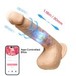 Luis-App Controlled 8.5" Real Thrusting Dildo With Clit Licker - Image 2
