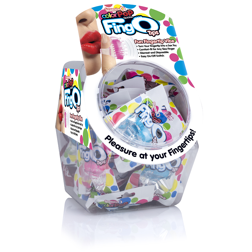 wazwWQAiLERfRAMt5OvFiu3ycXUywMof Fingo Tips - 36 Count Fishbowl - Assorted Colors - Image 1