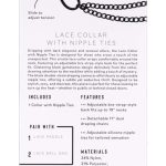 Lace Collar With Nipple Ties