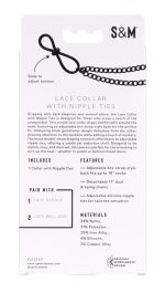 Lace Collar With Nipple Ties