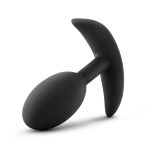 Anal Adventures - Platinum - Silicone Vibra Slim Plug -Medium - Black - Image 3