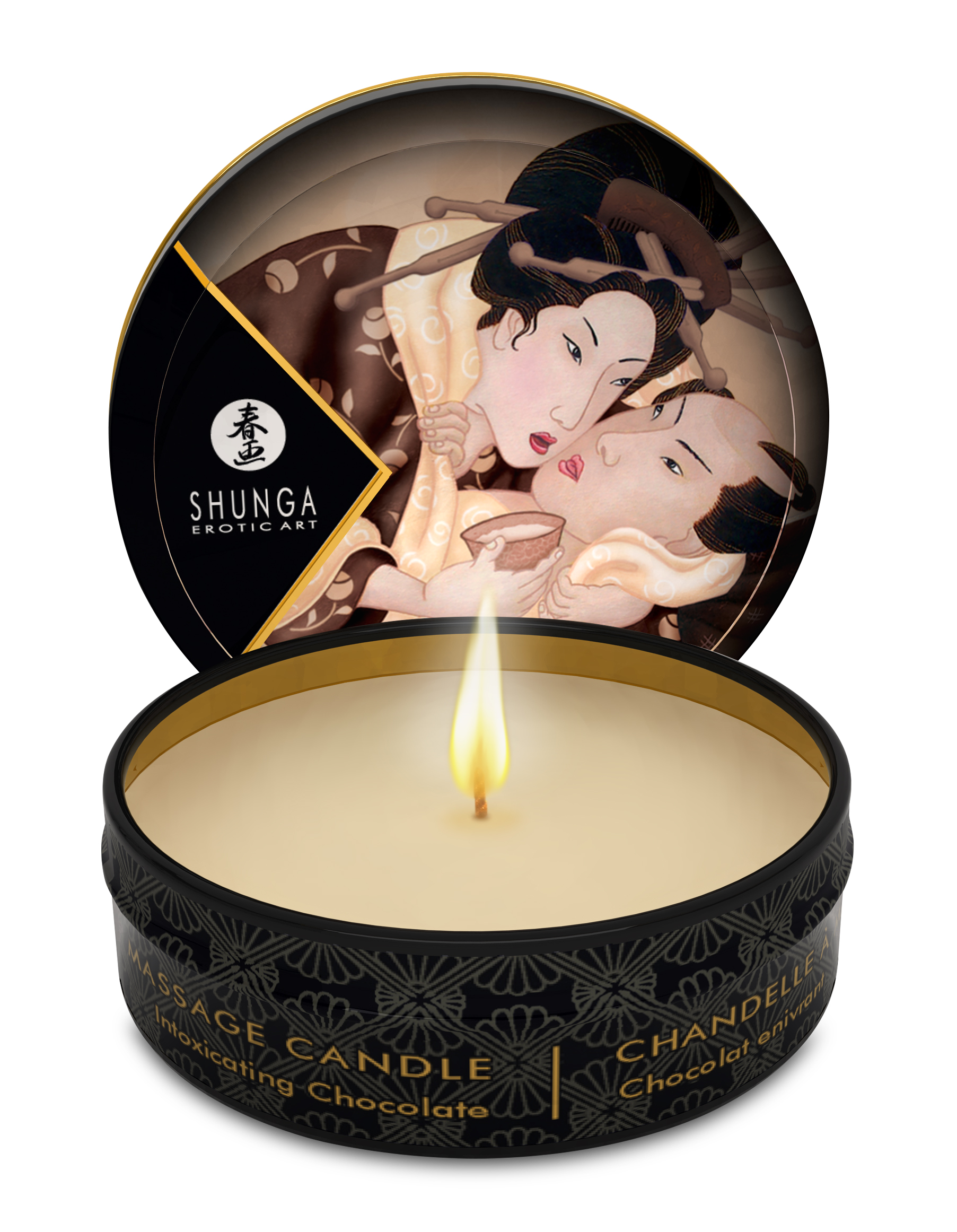 wqsgxRe0ZqvTKY58UshyGS8EM47cnqb4 Mini Massage Candle - Excitation - Intoxicating Chocolate - 1 Fl. Oz. - Image 1