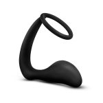 Anal Adventures - Platinum - Cock Ring Plug - Black - Image 3