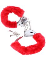 Fetish Fantasy Series Beginner's Furry Cuffs - Red - Image 3