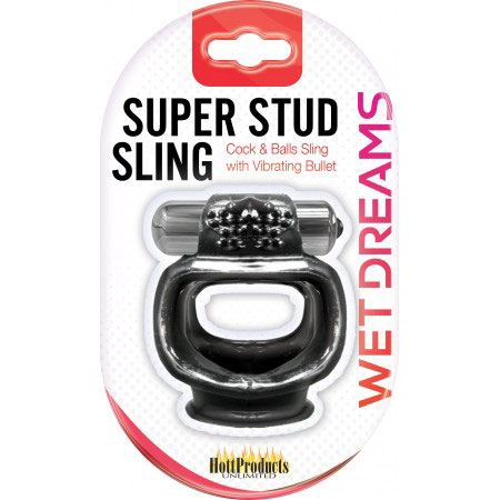x8ctUBdt Wet Dreams Super Stud Sling - Black - Image 1