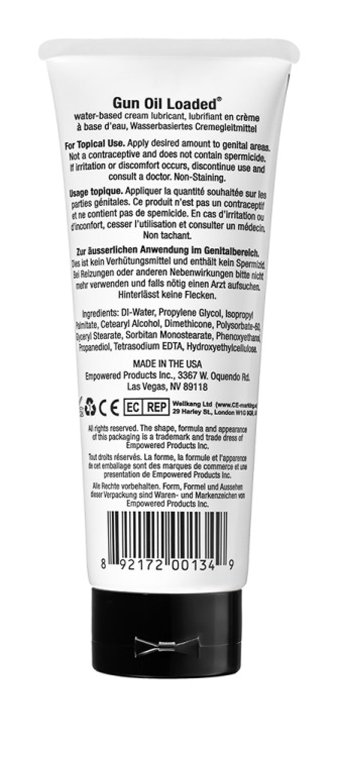 xFLZAtGrRnQcjAVF5l66LXOnV40qYpox Gun Oil Loaded - 3.3 Oz. Tube - Image 1