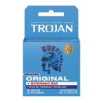 Trojan Enz Armor Spermicidal Lubricated Condoms - 3 Pack