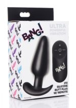 21x Silicone Butt Plug With Remote - Black - Image 5