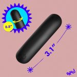 Flexible Silicone Bullet - Black - Image 2