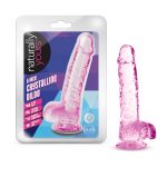 Naturally Yours - 6 Inch Crystalline Dildo - Rose - Image 4