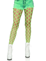 Jumbo Pothole Net Tights - Neon Green - One Size - Image 3