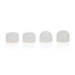 Compact Waterproof Personal Travel Massager With 4 Tips - White - Image 5