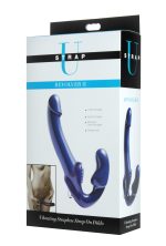 Revolver II Vibrating Strapless Strap on Dildo - Blue - Image 3