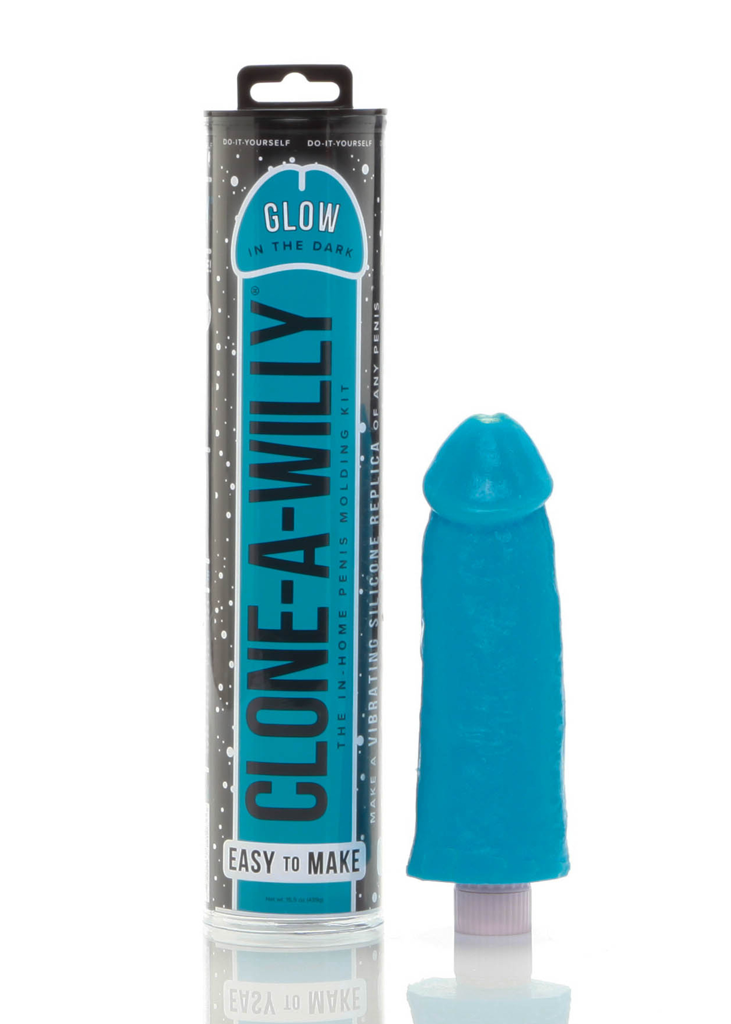 ykfovUEer2MteHdMO0b72r4eohxOt3K5 Clone-a-Willy Glow-in-the-Dark Kit - Blue - Image 1