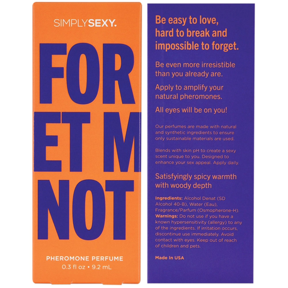 ynrpbAjhwBFsDBmp2Acv92fmtThcKPKm Simply Sexy Pheromone Perfume Forget Me Not 0.3 Oz - Image 1