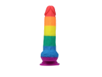 7.5" Pride Dildo - Rainbow - Image 2