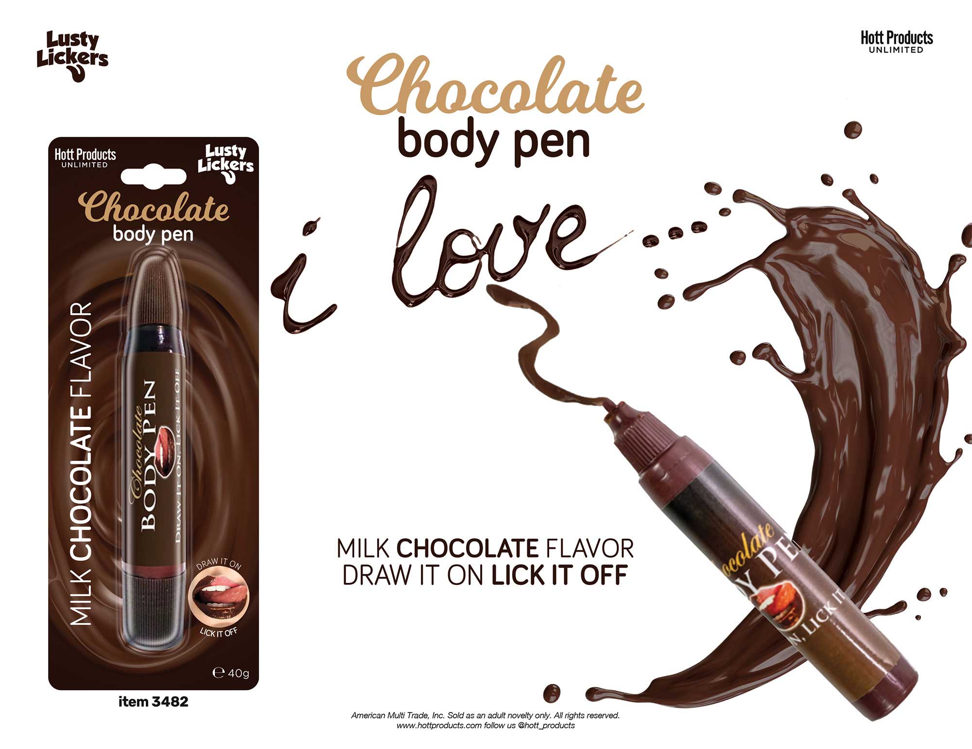 yxJ5MW5s1wQYmicwFxI2j5tLGLYEJRtZ Milk Chocolate Body Pen - Image 1