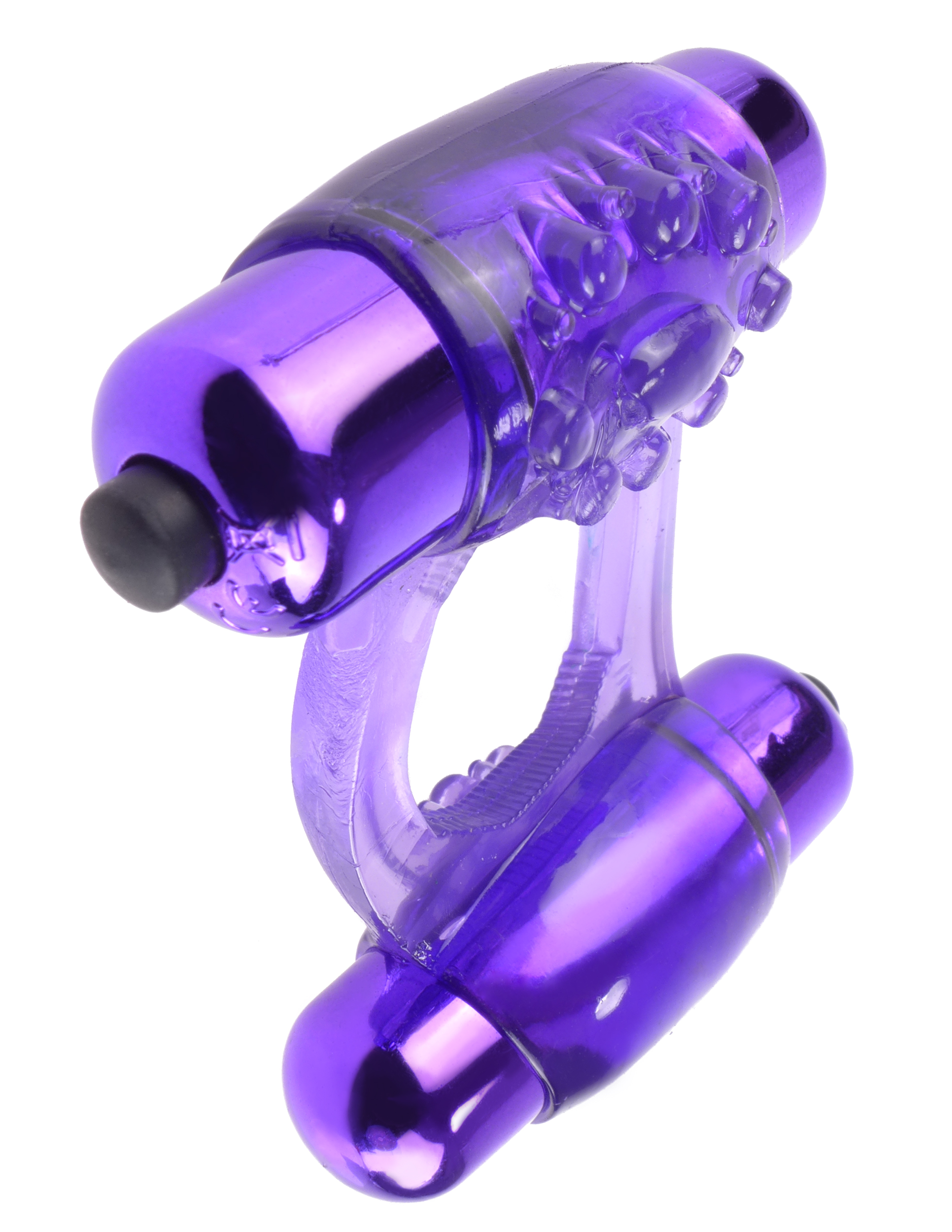 yyvtivlHPzix3wVBI91lRVQkiWCCxpSj Fantasy C-Ringz Duo-Vibrating Super Ring Purple - Image 1