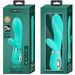 Thomas Super Soft Silicone Rabbit Vibrator - Turquoise - Image 4