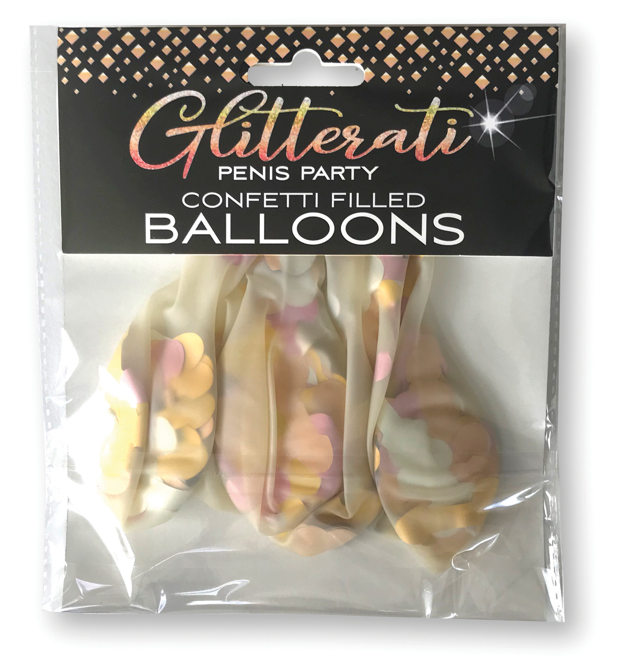 zF8K6rNx33X31HN4K2TrvQDTvkGFPxMA Glitterati Penis Party Confetti Balloon - Image 1