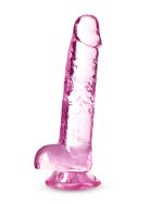Naturally Yours - 7 Inch Crystalline Dildo - Rose - Image 3