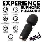 10x Mini Silicone Wand - Black - Image 3