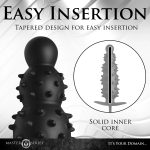 Ass Puffer Nubbed Inflatable Silicone Anal Plug - Black - Image 2