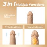 Luis-App Controlled 8.5" Real Thrusting Dildo With Clit Licker - Image 2