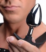 Dark Invader Metal and Silicone Anal Plug - Large - Image 4
