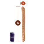 Dr. Skin - 18 Inch Double Dildo - Mocha - Image 3