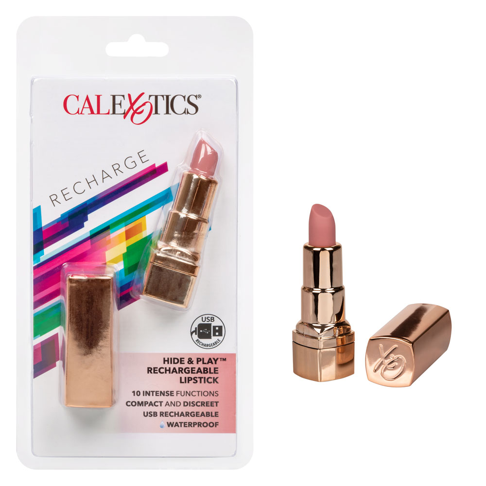 zv39KVG7VMPqW8rDMmQEFbKUAN22SyGB Hide and Play Rechargeable Lipstick - Nude - Image 1