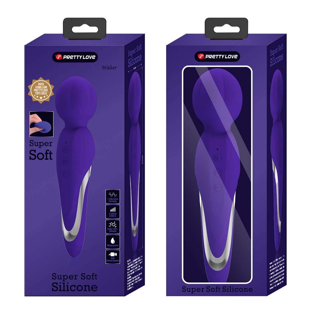 zwG9iYiCdAmaI0wWwvnesZkXmCjNqmmN Walter Super Soft Silicone Wand - Violet - Image 1
