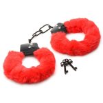 Cuffed in Fur Furry Handcuffs - Red - Image 4